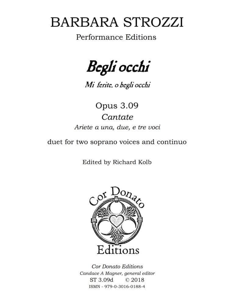 Cover of Begli Occhi