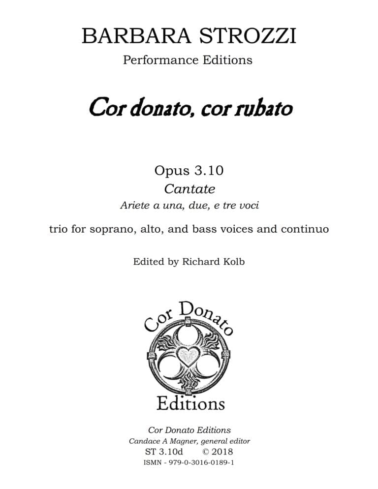 Cover of Cor Donato, Cor Rubato (Contrasto tra Filindo, Dori, e Tirsi)